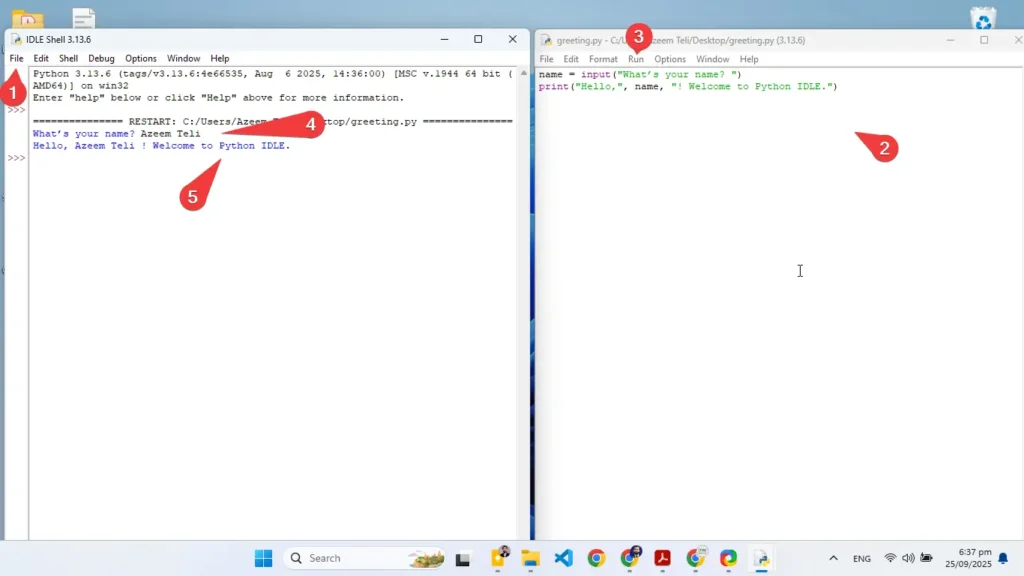 Writing Your First Python Script in IDLE